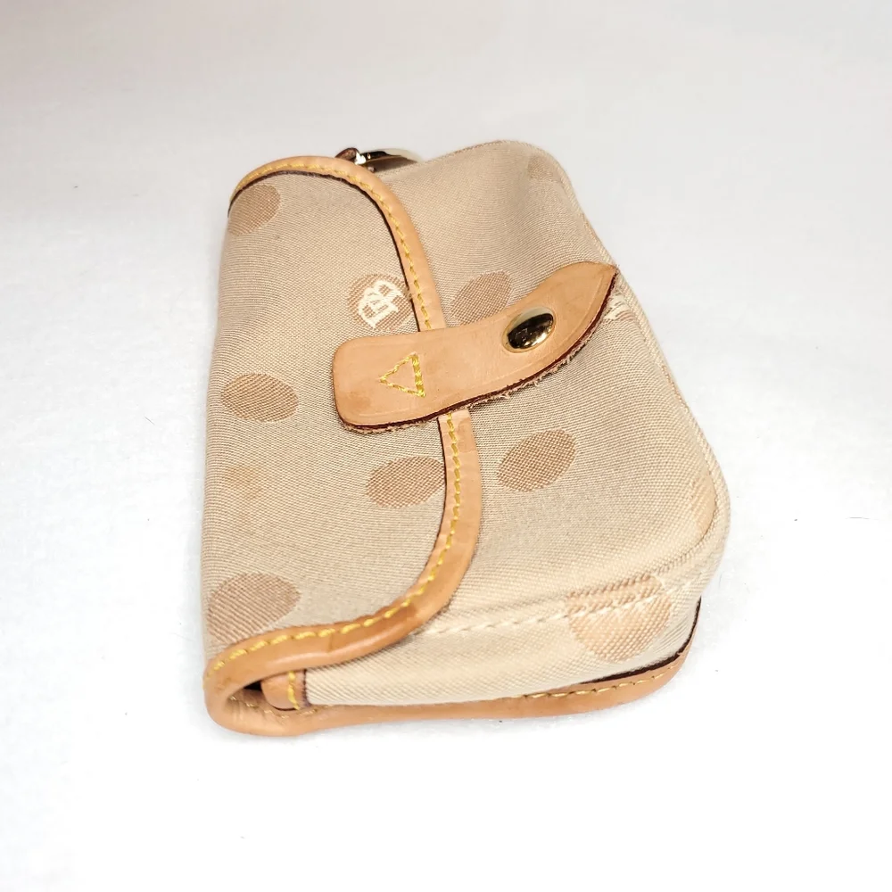 Dooney & Bourke Cream Canvas Pouch